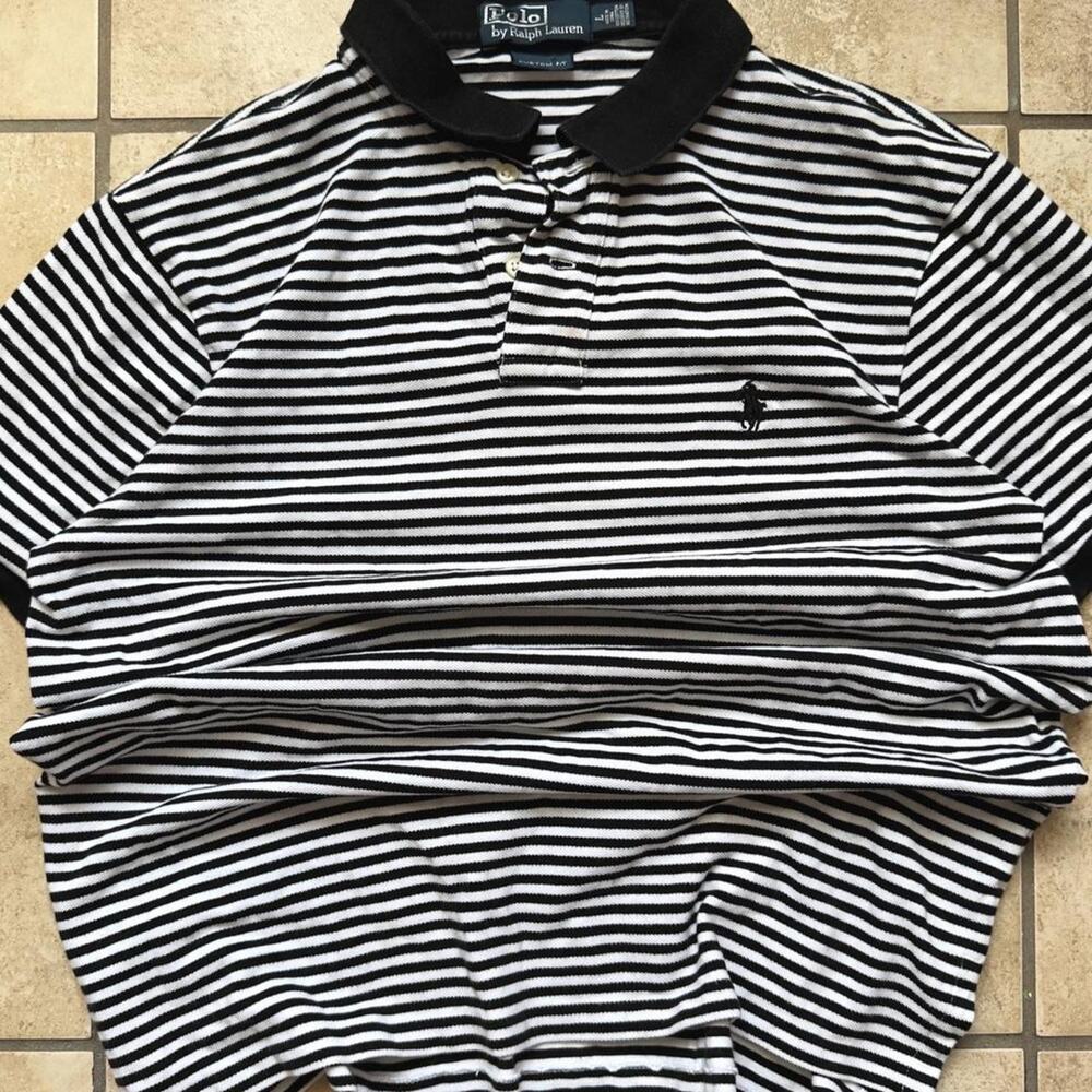 Polo by Ralph Lauren Custom Fit Short Sleeve Polo Shirt - Size L
